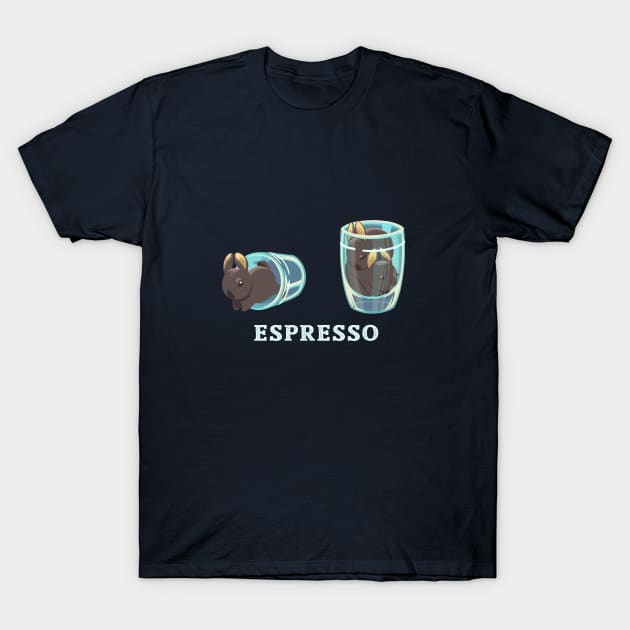 espresso bunnies T-Shirt by Alienfirst